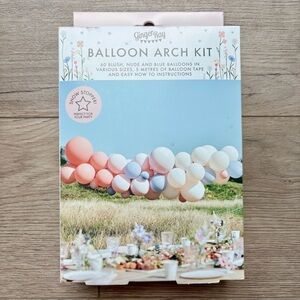 Balloon arch kit - blush, nude, and blue, DIY balloon garland